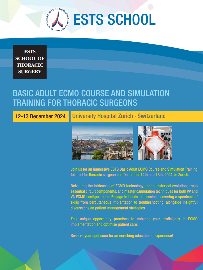 Registration Open: Basic Adult ECMO Course and Simulation for Thoracic Surgeons image