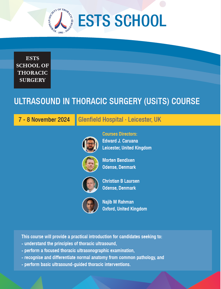 Registration Open: Ultrasound in Thoracic Surgery (USiTS) Course image